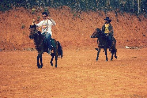Pony ride at Da-Wan-Ki
